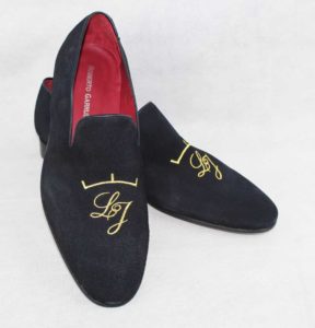 slippers bordados con iniciales